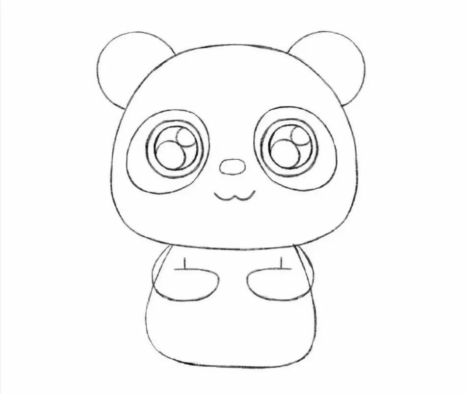 大熊猫简笔画