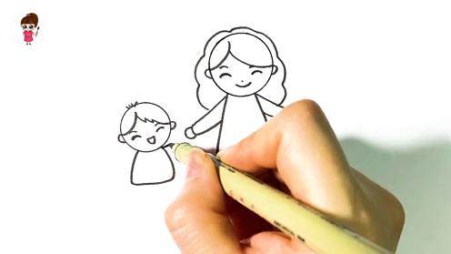 母爱简笔画