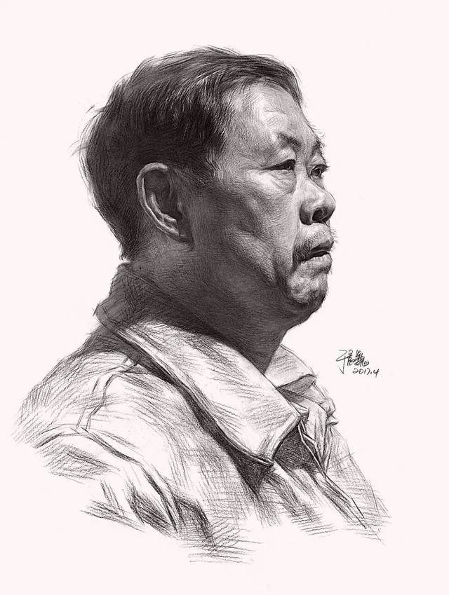 石膏头像素描图片