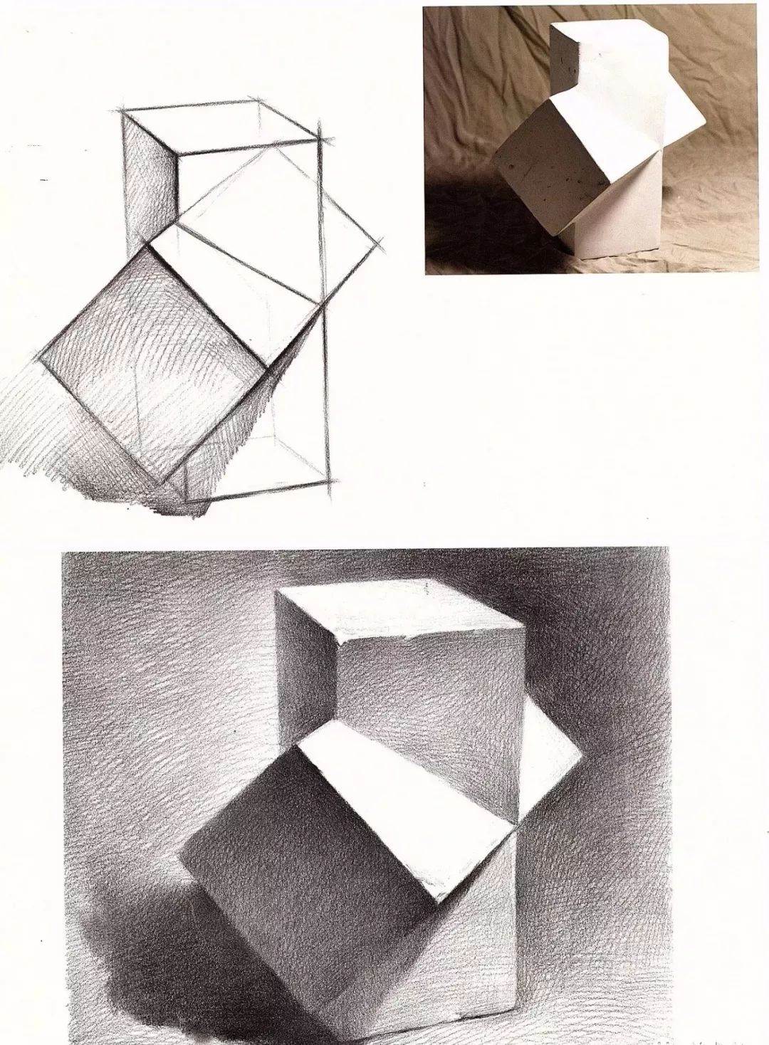 素描几何体图片