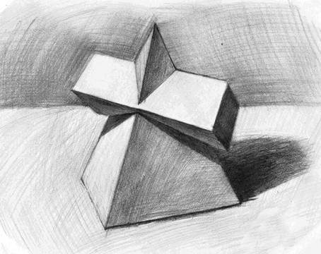 素描几何体图片