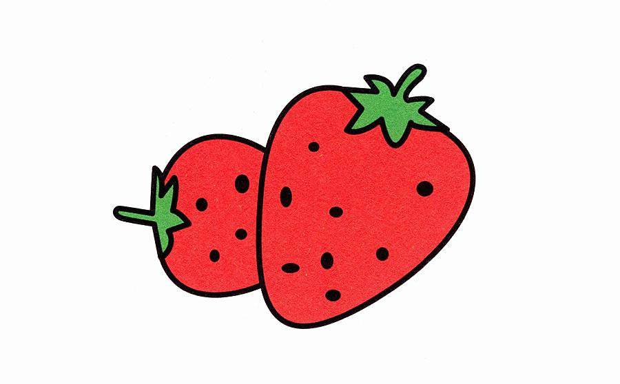 草莓简笔画图片