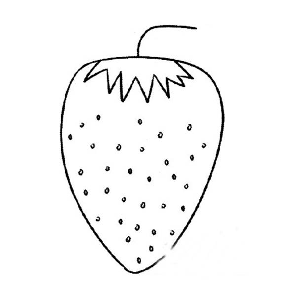 草莓简笔画图片