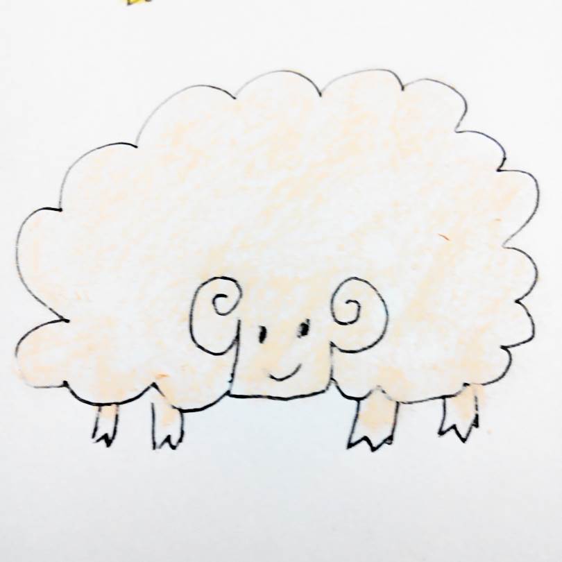 绵羊简笔画