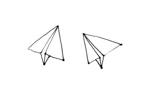 纸飞机简笔画