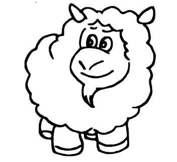 绵羊简笔画