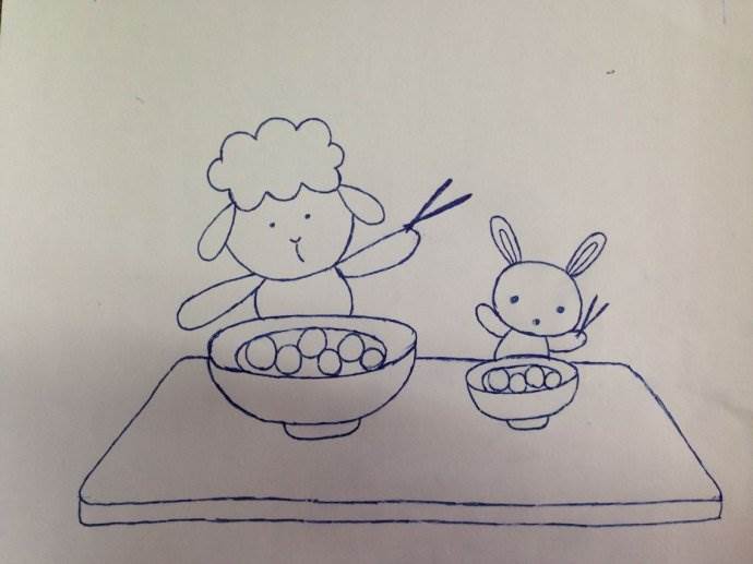元宵节简笔画