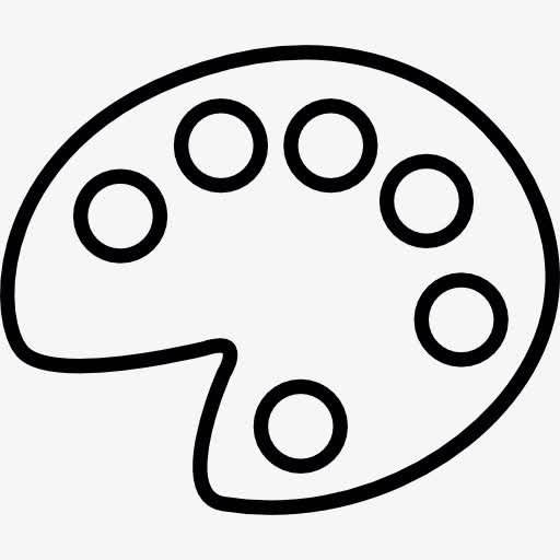调色板简笔画