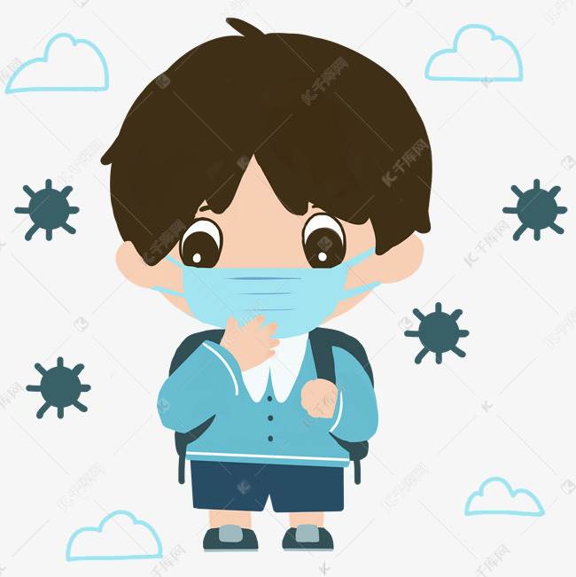 戴口罩简笔画
