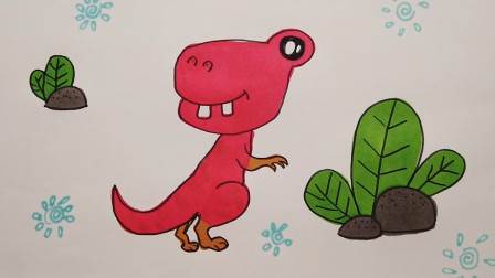 恐龙简笔画大全带颜色
