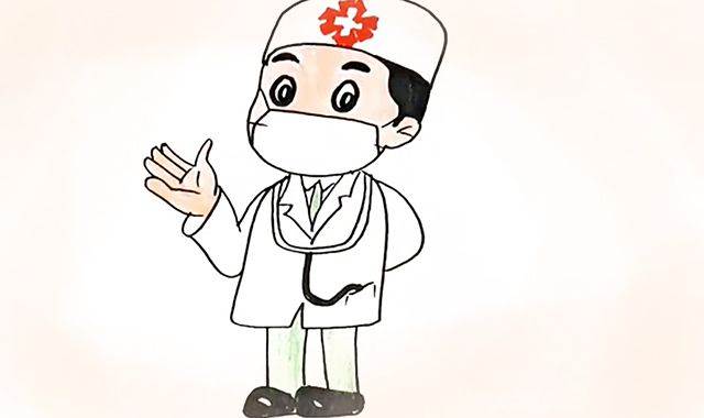 医生画像简笔画