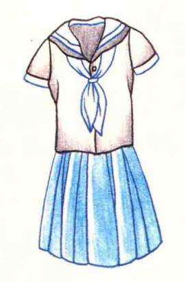 女生校服画法