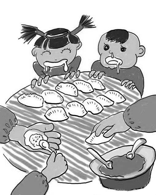 饺子的画法