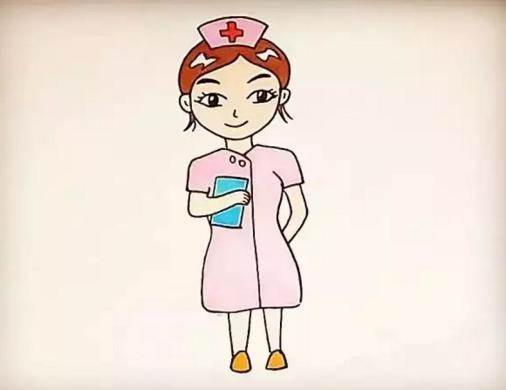 护士简笔画图片