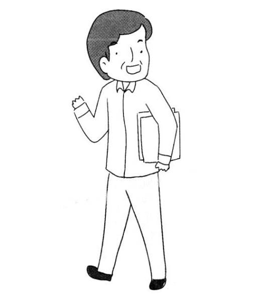 爸爸人物简笔画
