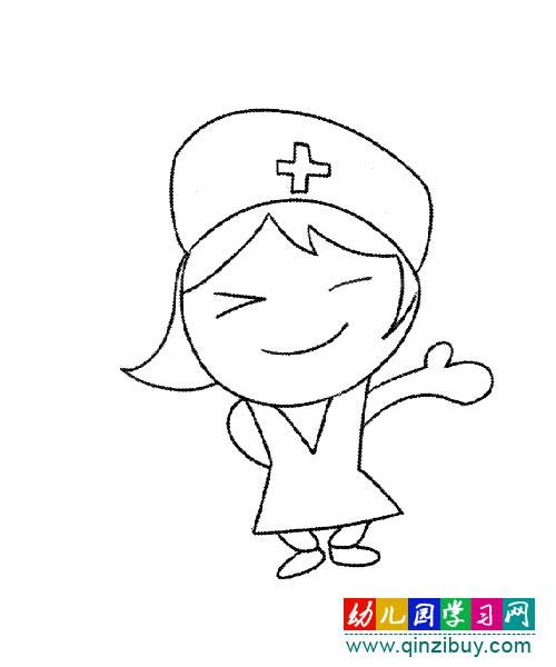 护士简笔画图片