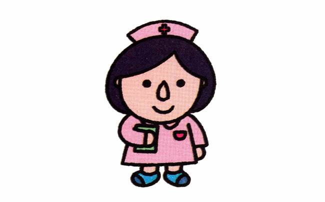 护士简笔画图片