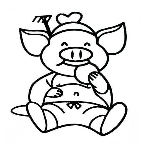 猪八戒的简笔画