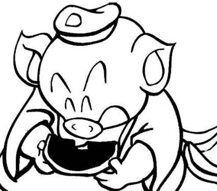 猪八戒的简笔画