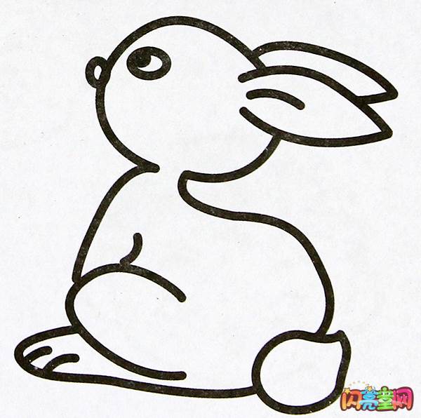 兔子简笔画