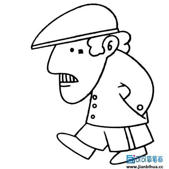 老爷爷简笔画