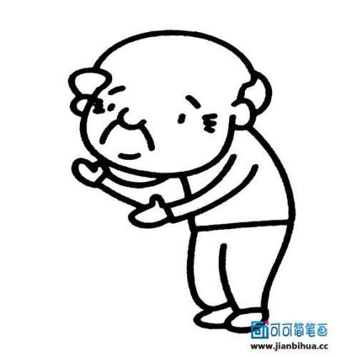 老爷爷简笔画