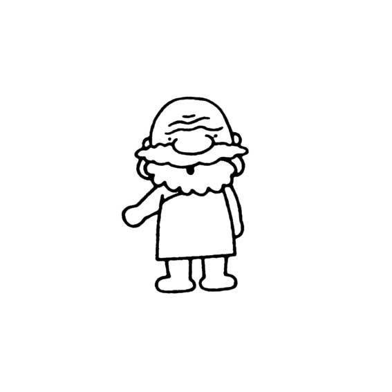 老爷爷简笔画
