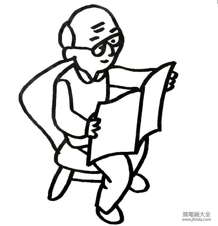 老爷爷简笔画