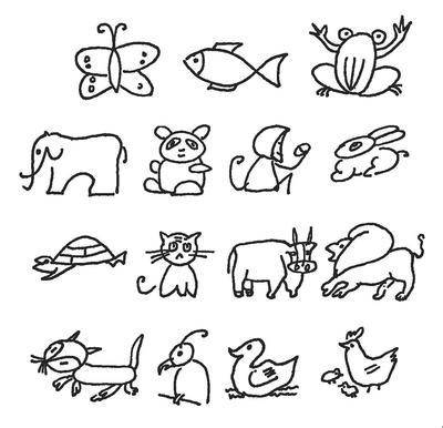 小班简笔画图片大全