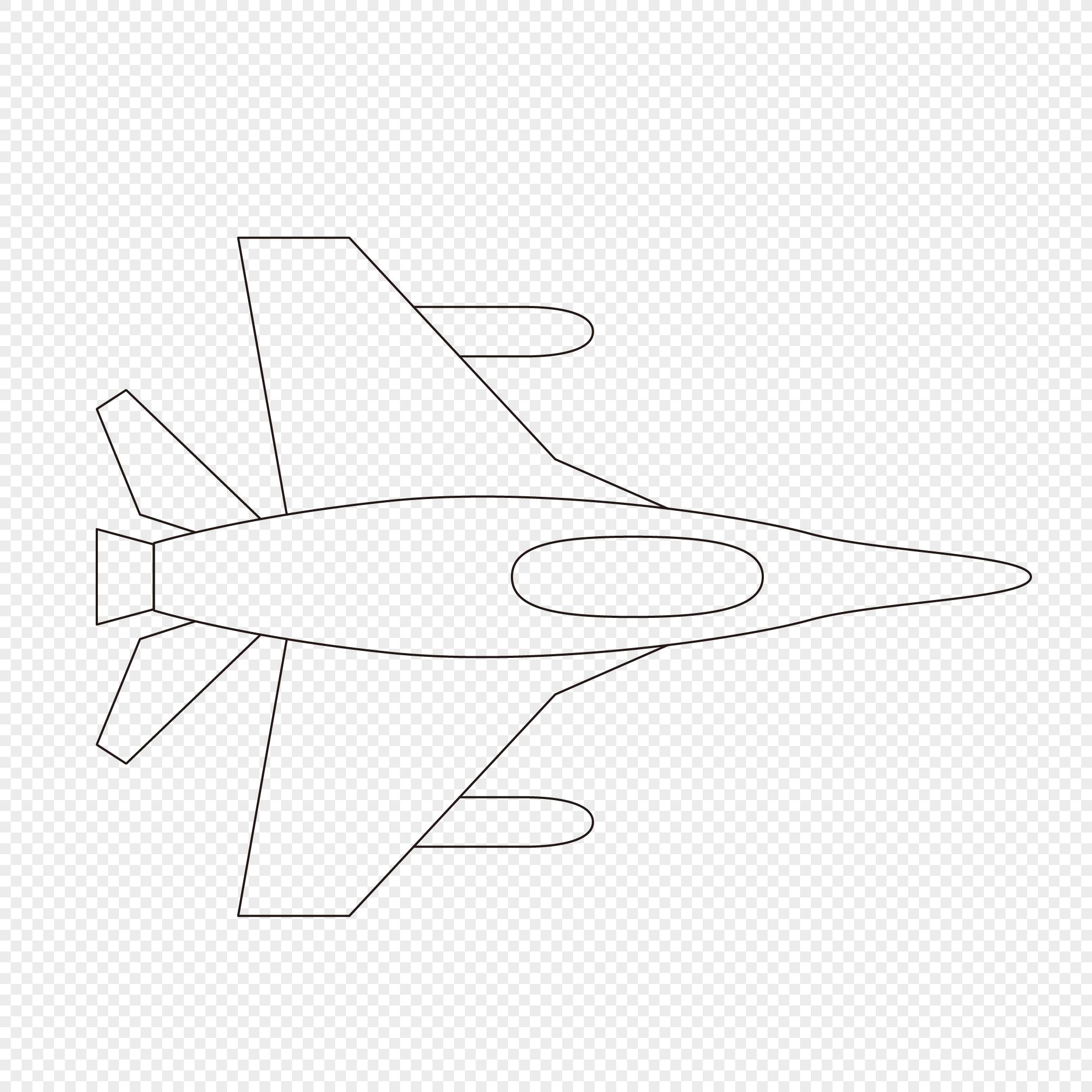 简笔画飞机的画法