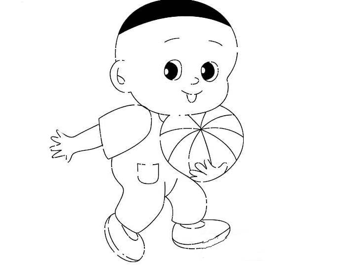 大头儿子简笔画