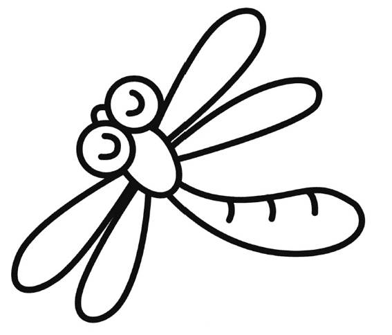 蜻蜓简笔画