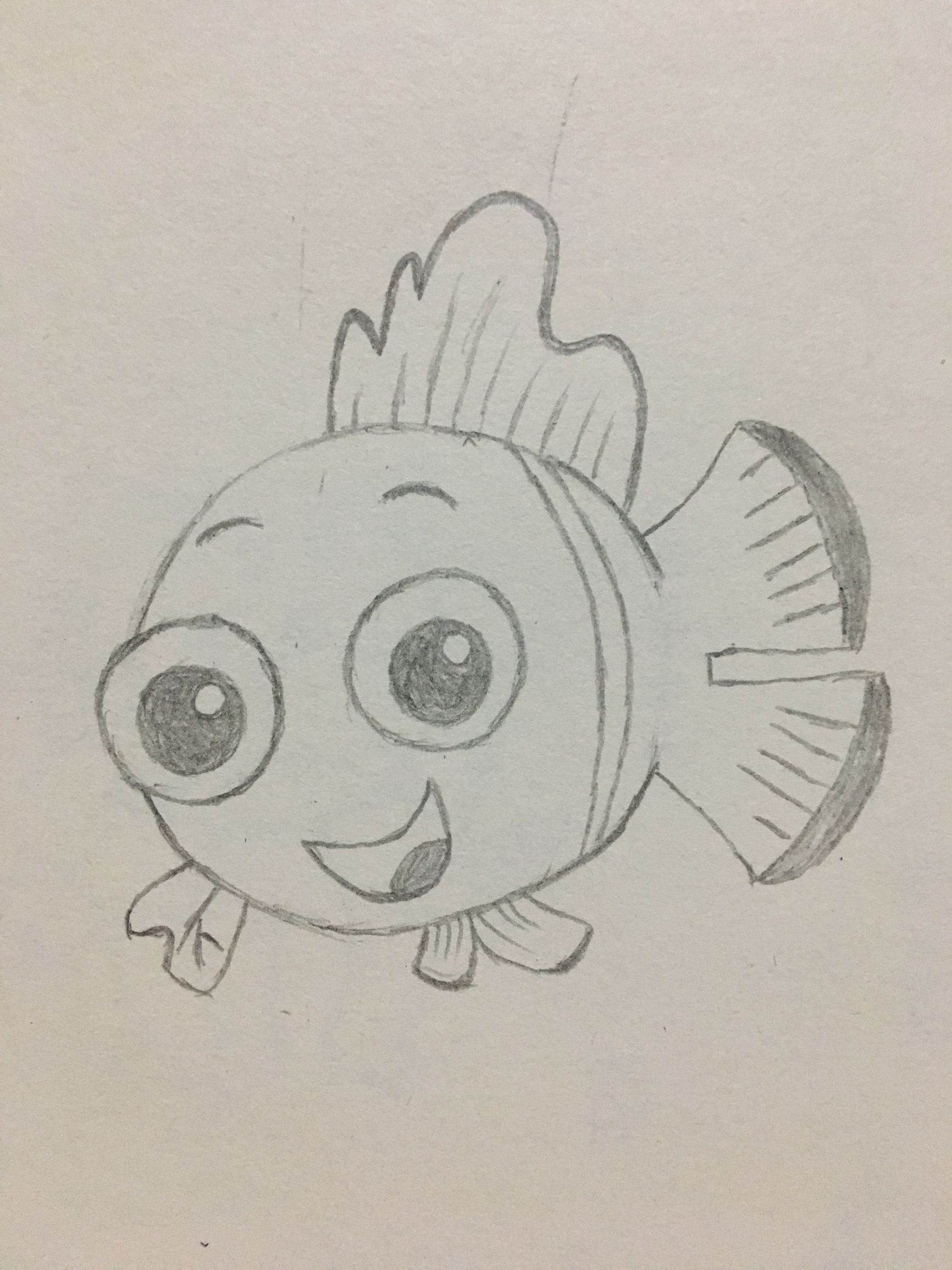 小丑鱼简笔画
