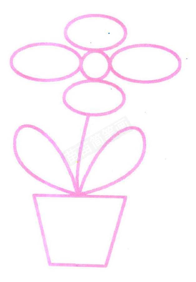 花盆简笔画