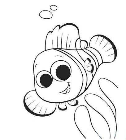 小丑鱼简笔画