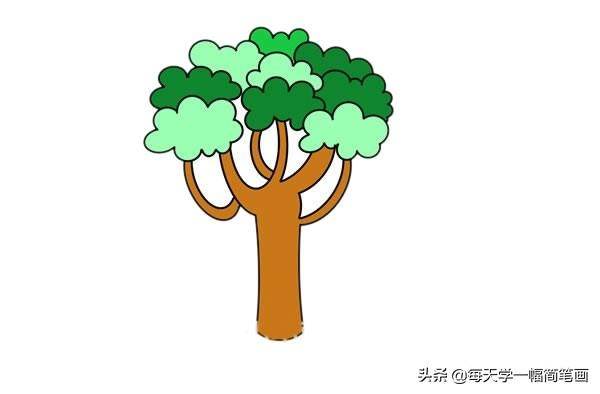 树干简笔画