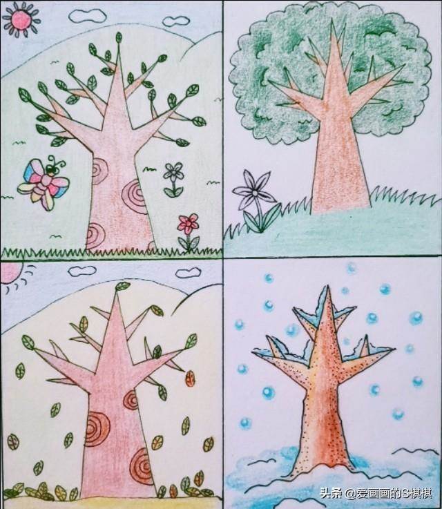 树干简笔画