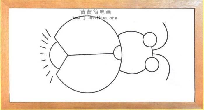 萤火虫简笔画