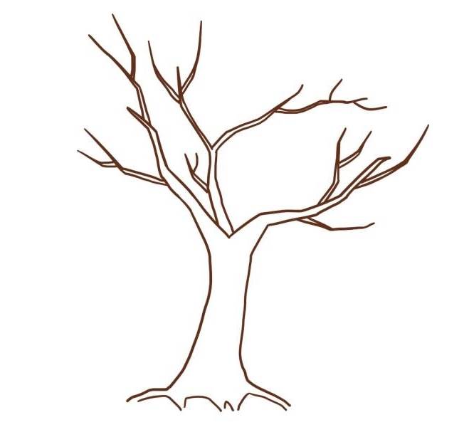 树干简笔画