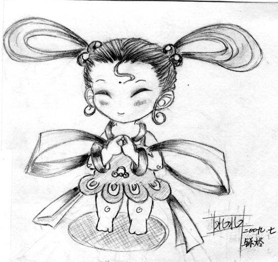 仙女简笔画