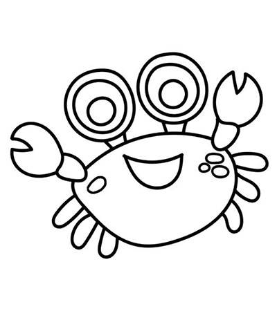 螃蟹的简笔画
