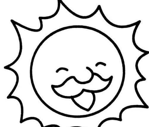 简笔画太阳