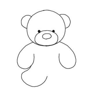 小熊图片简笔画