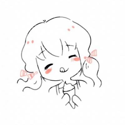 漫画女孩简笔画