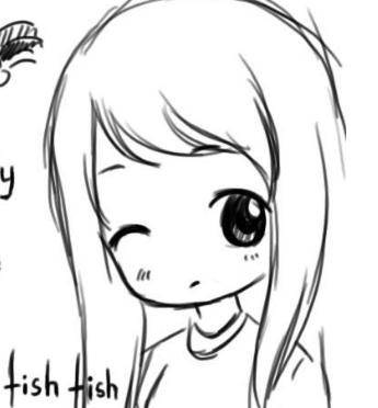 漫画女孩简笔画