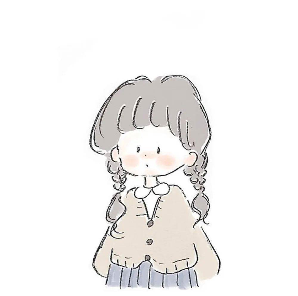 漫画女孩简笔画