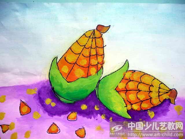 玉米绘画