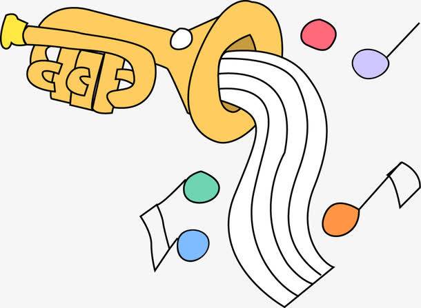 喇叭绘画