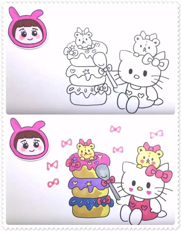 甜甜圈绘画