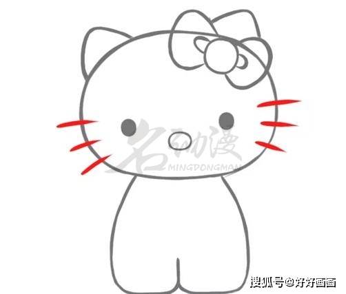 凯蒂猫绘画图片